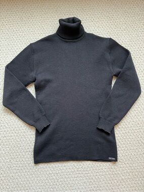 Saint James Wool Black Turtleneck Sweater men’s size 40